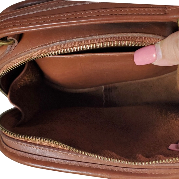 Vintage coach G6C-9991 leather lunch bag shoulder bag handbag brown - Picture 14 of 16